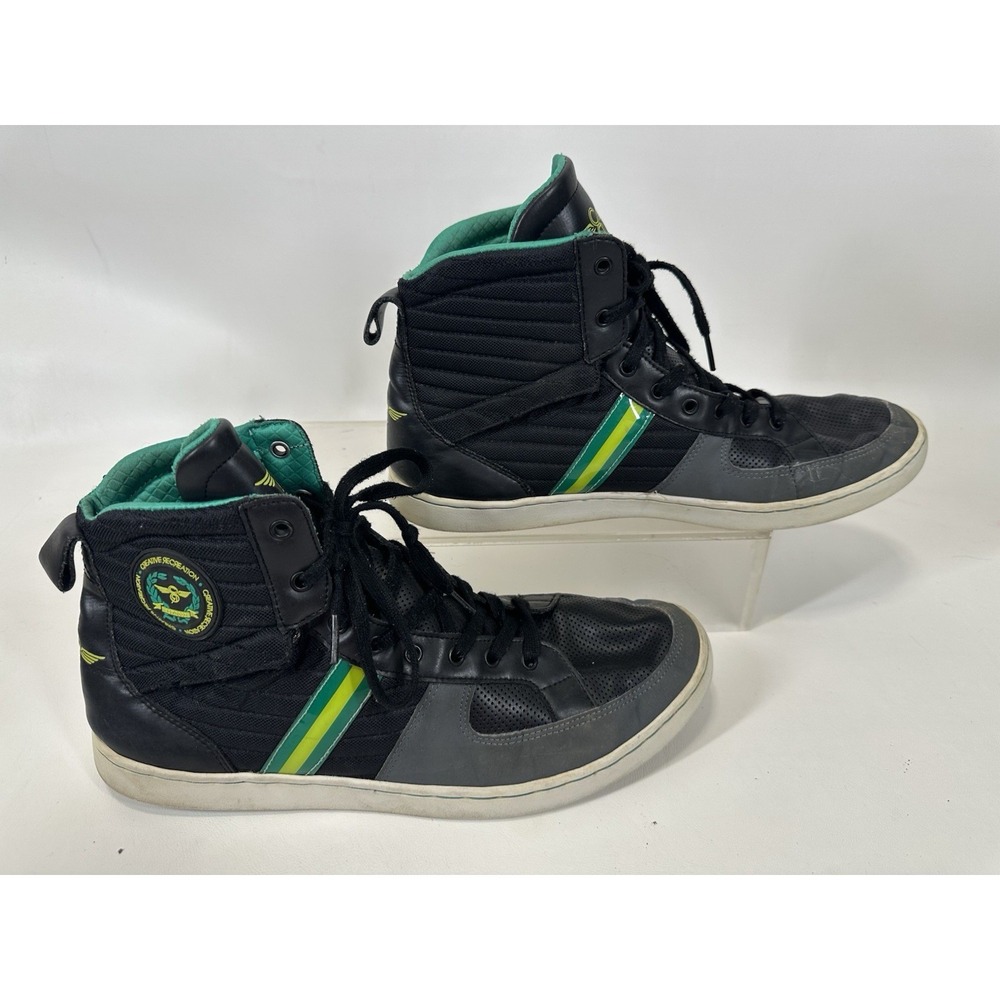 Creative Recreation Solano High Top Sneakers Size 13 Black Green - Picture 6 of 9